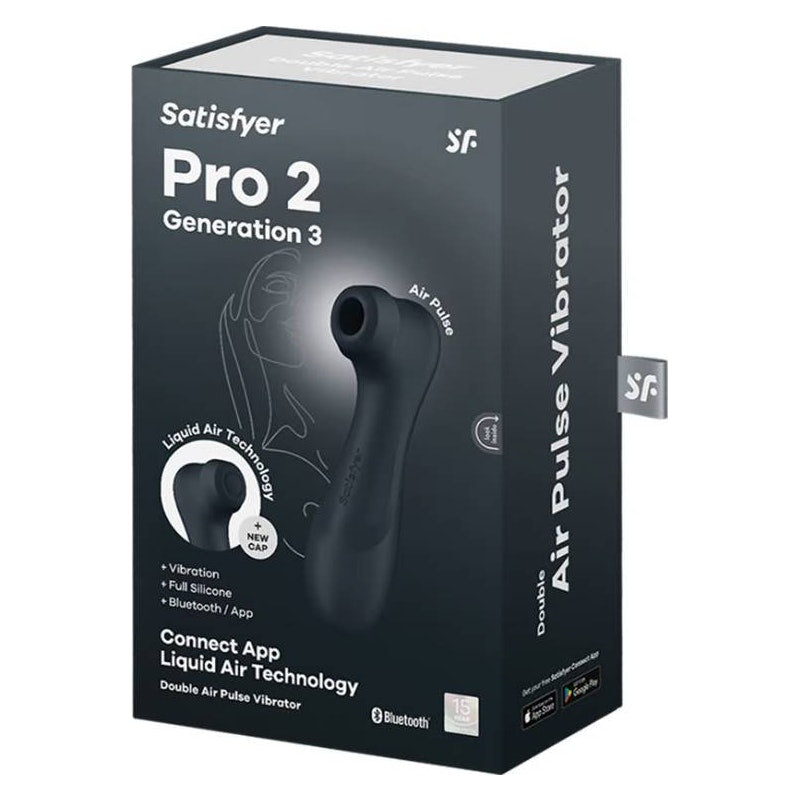 Satisfyer Pro 2 Gen 3 App Control Clitoral Stimulator Black
