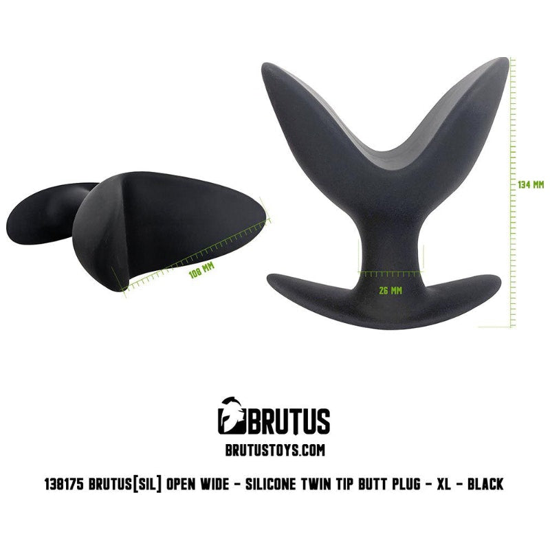 Open Wide Twin Tip Butt Plug XL - By Brutus