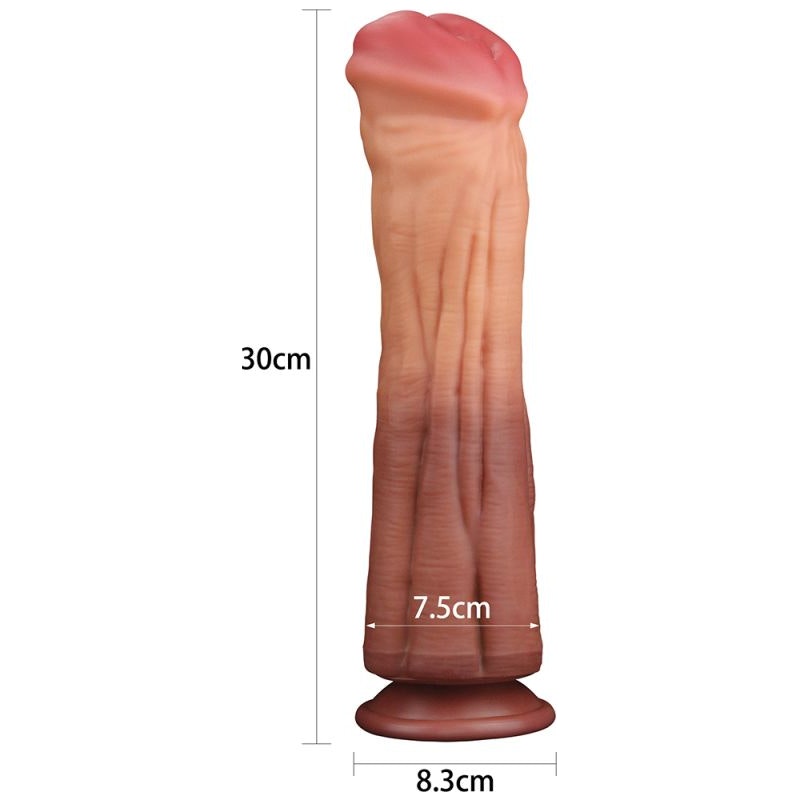Large Realistic Horse Cock Dildo 12 Inch