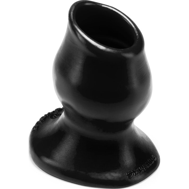 Pighole Hollow Anal Tunnel Plug Large Black - By Oxballs