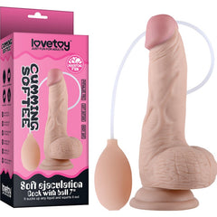 Ejaculation Cumming Dildo With Balls 8 Inch