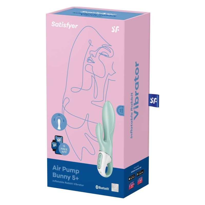 Satisfyer Air Pump Bunny 5+ Mint Green