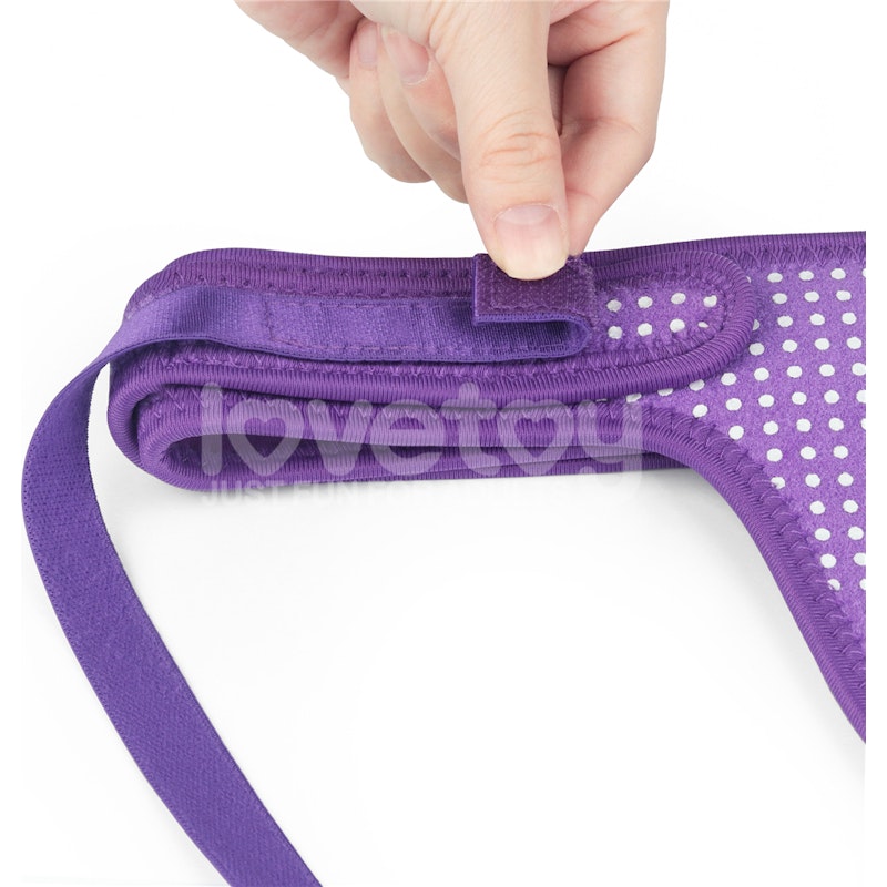 Purple Strap On Harness Only - By LoveToy