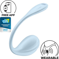 Satisfyer Smooth Petal Wearable Vibrator Blue