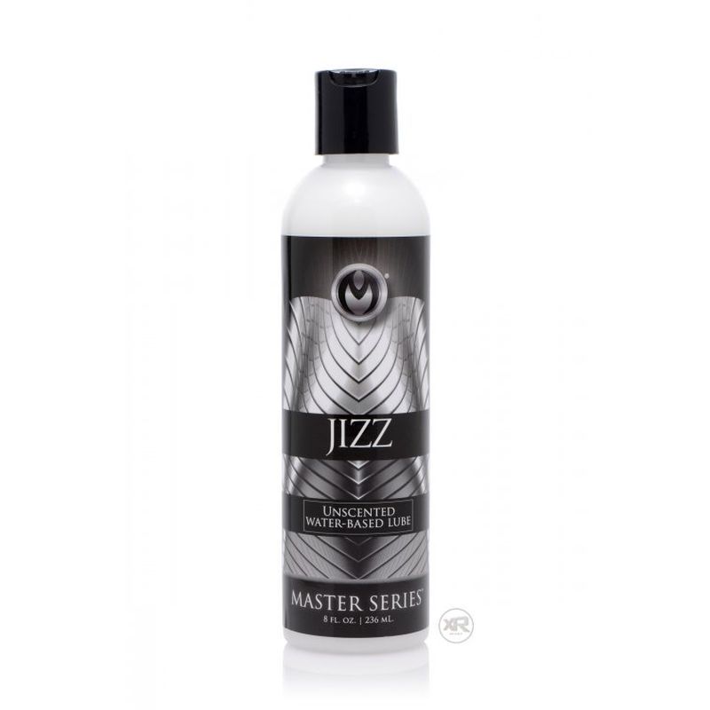 Jizz Unscented Water-Based Lube 8oz bottle front view
