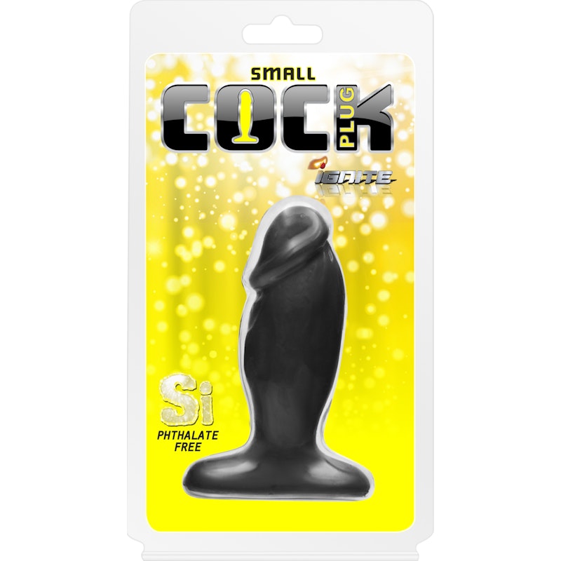 Cock Shaped Buttplug Black Small - By Si-Novelties