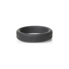 40mm Silicone Cock ring Black - By Boneyard