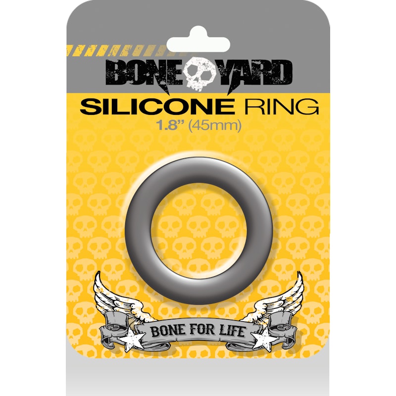 45mm Silicone Cock ring Grey - By Boneyard
