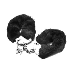 Fetish Fluffy Hand Cuffs Black