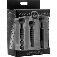 3 Piece Silicone Penis Cock Plug Set - By Master Series