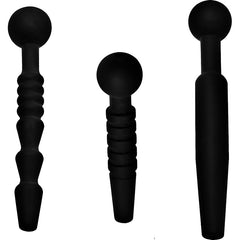 3 Piece Silicone Penis Cock Plug Set - By Master Series