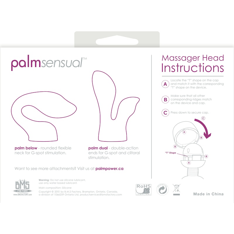 Palm-Power PalmSensual Massager Heads Pink