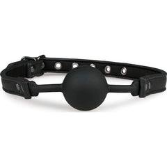 Ball Gag With Silicone Black - By Easy Toys