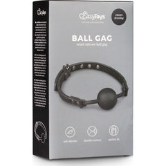 Ball Gag With Silicone Black - By Easy Toys