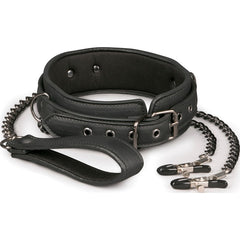 Collar With Nipple Clamps & Chains - By Easy Toys