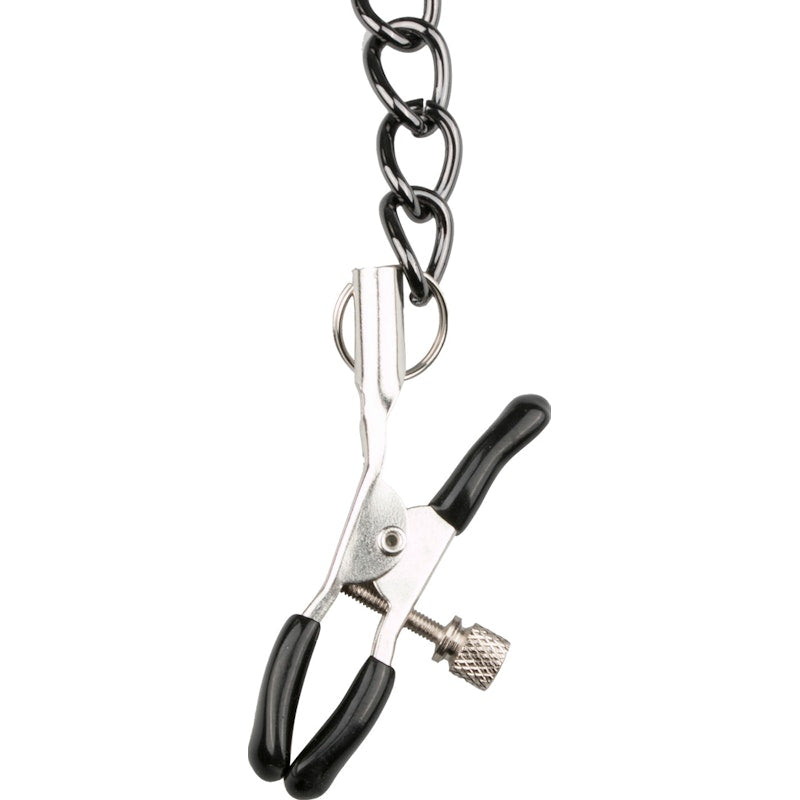 Collar With Nipple Clamps & Chains - By Easy Toys