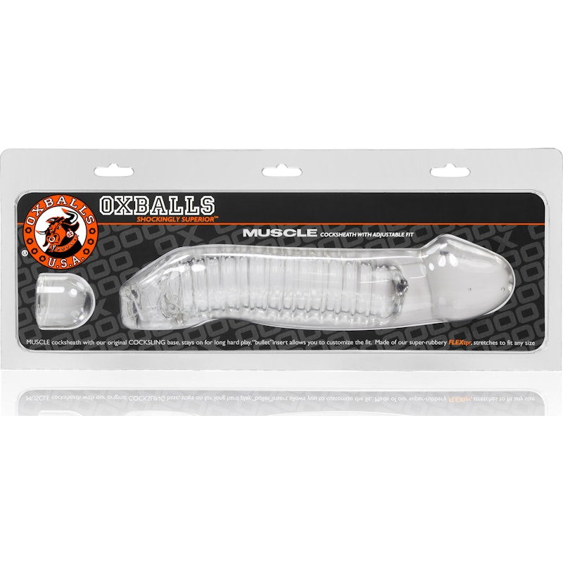 Muscle Cocksheath Penis-Extender Clear - By Oxballs