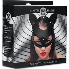 Bad Kitten Leather Cat Mask - By Master Series