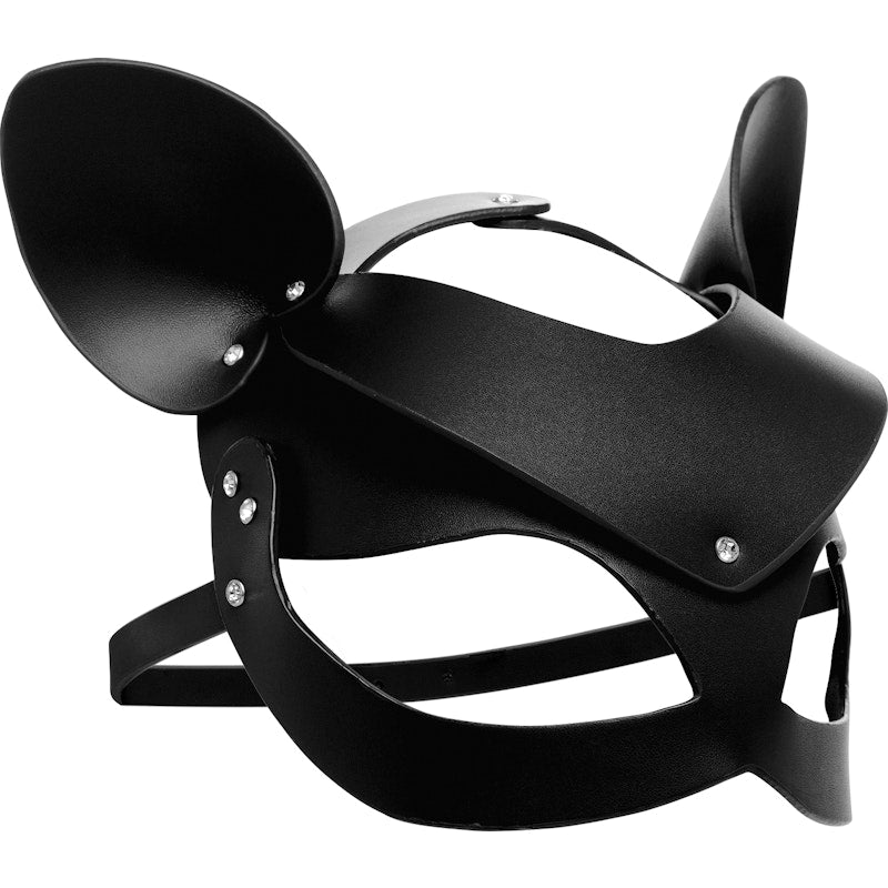 Bad Kitten Leather Cat Mask - By Master Series