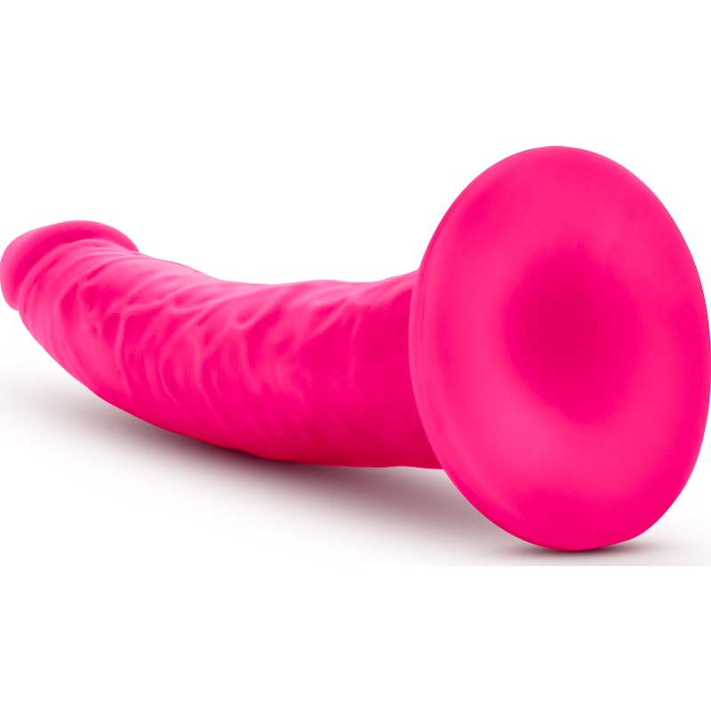 Neon Pink 7.5 Inch Silicone Realistic Dildo