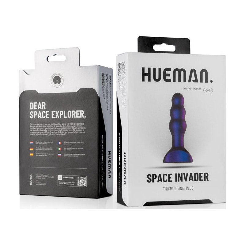 Space Invader Vibrating Rechargeable Anal Plug