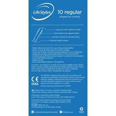 Lifestyles Regular Condoms 10 Pack