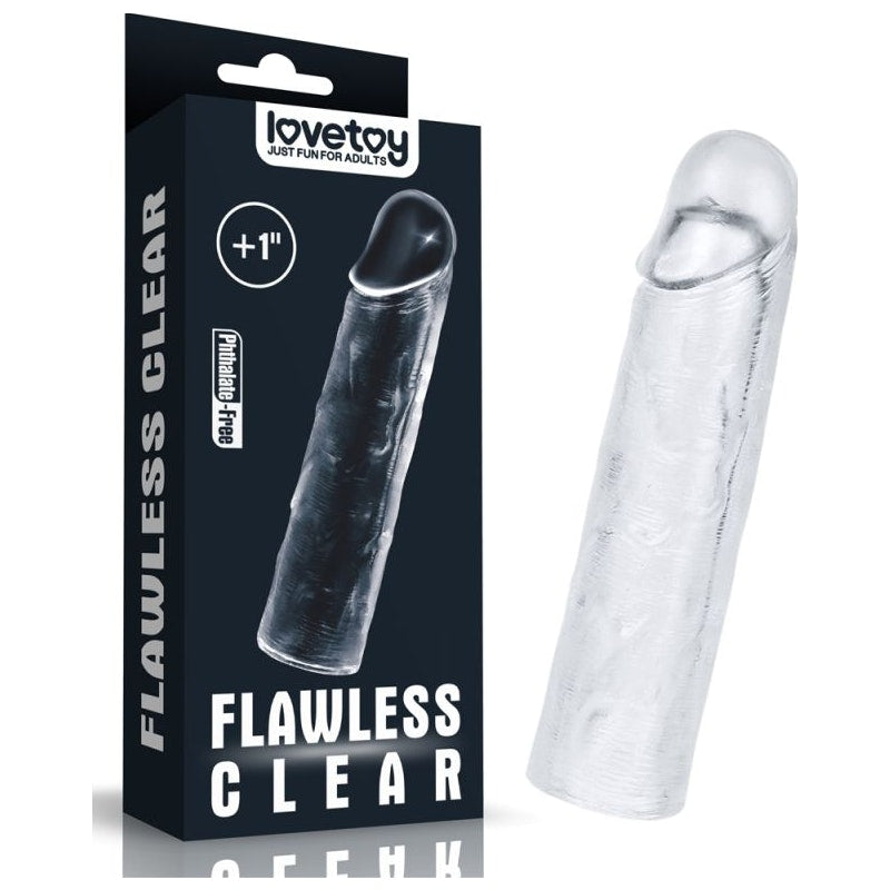 Clear Penis Extender Sleeve 1-inch - By LoveToy