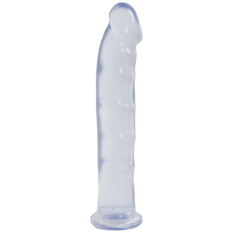 Jelly Jewels Dildo With Suction Cup Clear - By Doc Johnson