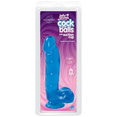 Jelly Jewels Dildo With Suction Cup Blue - By Doc Johnson