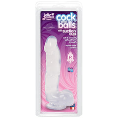 Jelly Jewels Dildo With Suction Cup Clear - By Doc Johnson