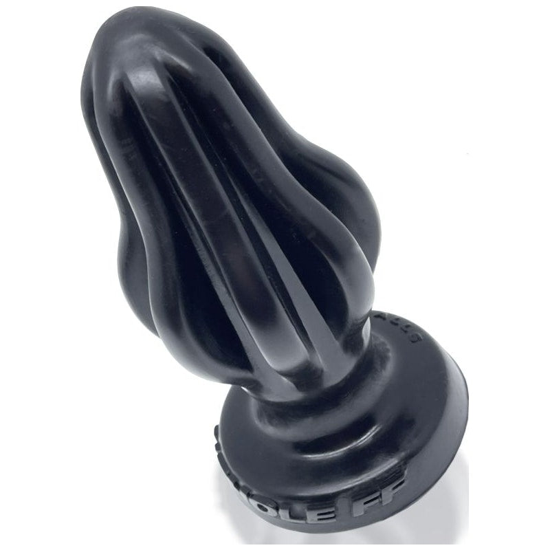 Airhole-1 Finned Buttplug Black - By OxBalls