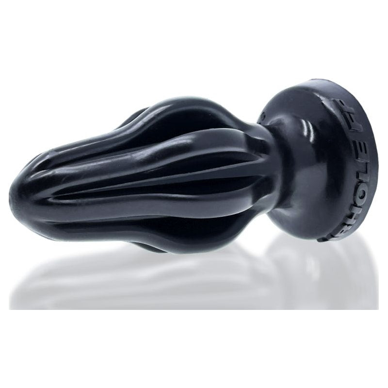 Airhole-1 Finned Buttplug Black - By OxBalls