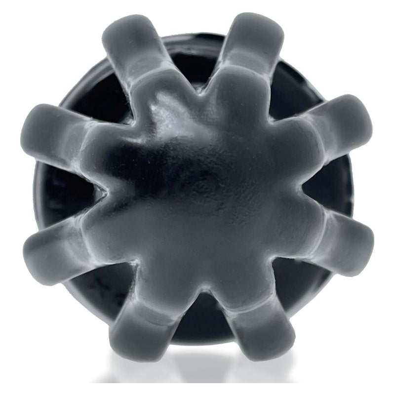 Airhole-1 Finned Buttplug Black - By OxBalls