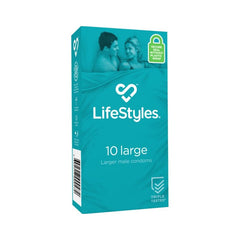 Large Condoms LifeStyles 10 Pack