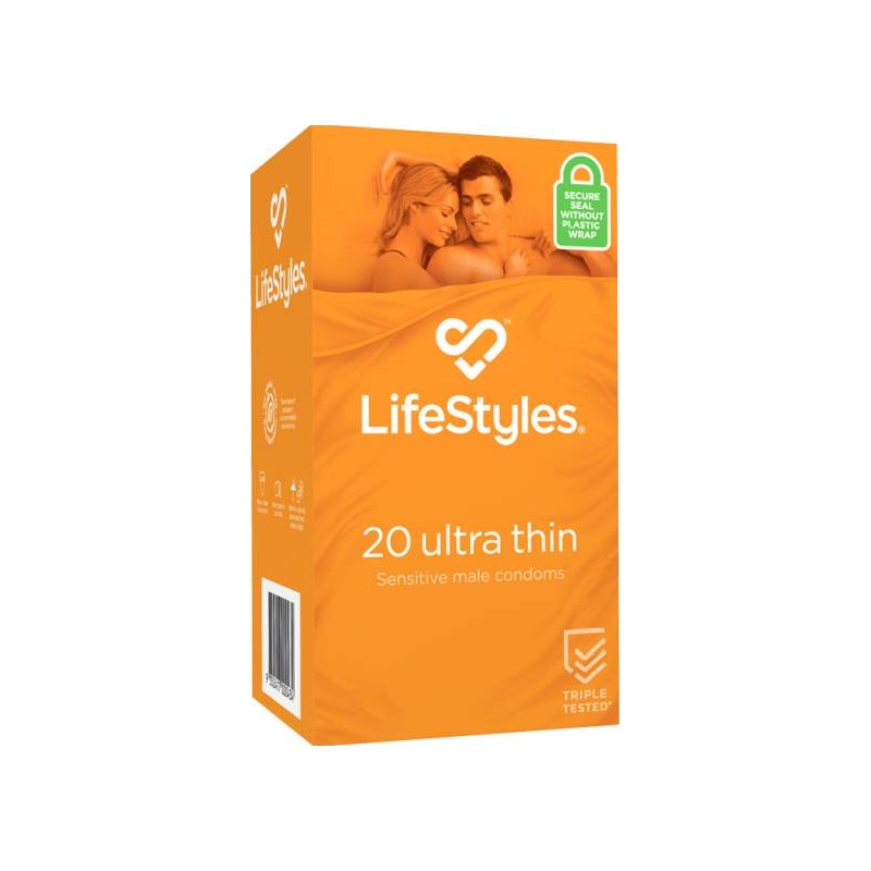 Ultra Thin LifeStyles Condoms 20 Pack