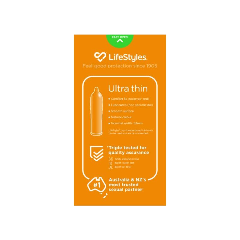 Ultra Thin LifeStyles Condoms 20 Pack