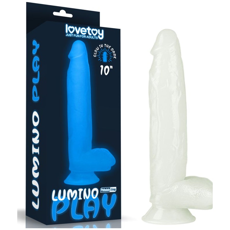 10 Inch Glow In The Dark Dildo Lumino Play