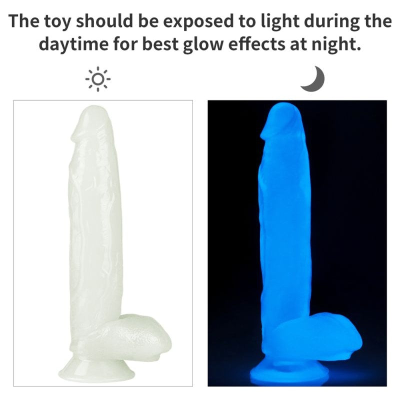 10 Inch Glow In The Dark Dildo Lumino Play