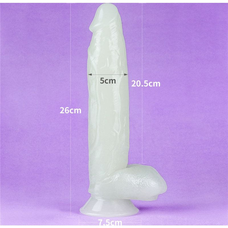 10 Inch Glow In The Dark Dildo Lumino Play