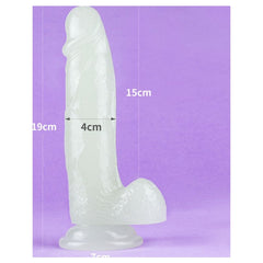 7.5 Inch Glow In The Dark Dildo Lumino Play