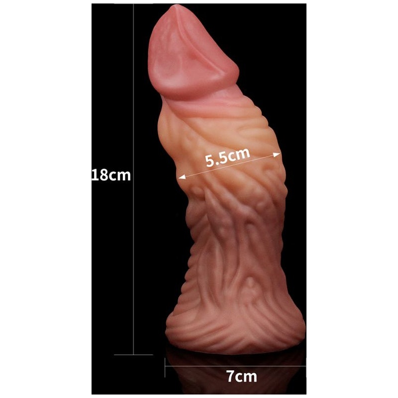 7 Inch Dual Layer Silicone Butt Plug