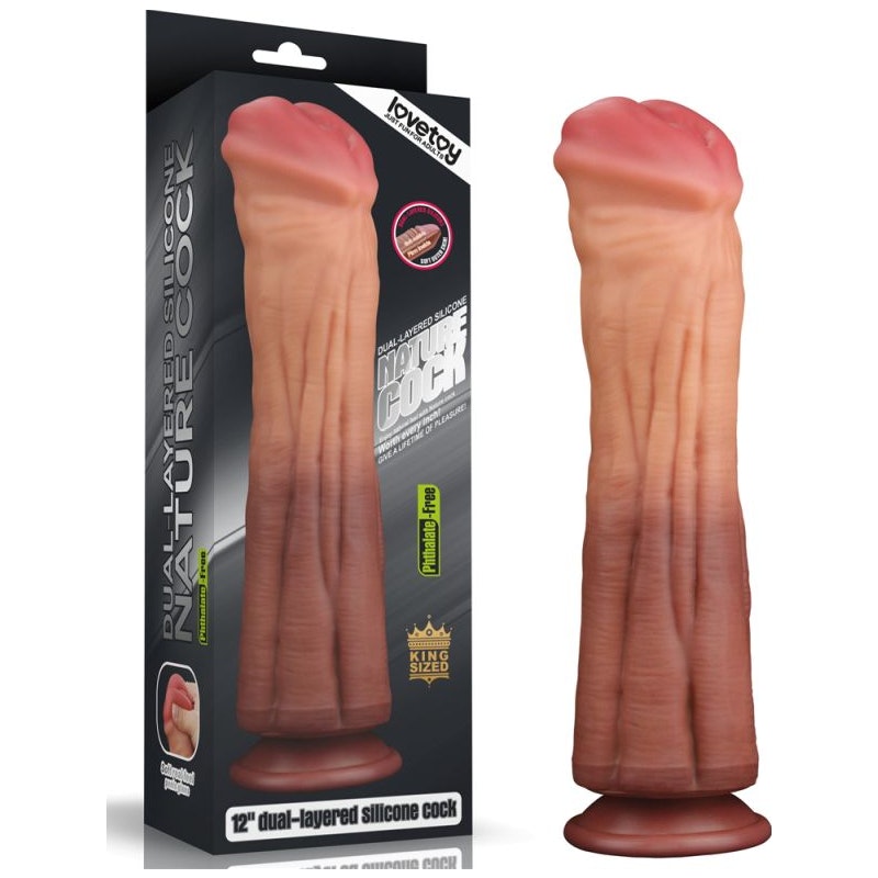 Large Realistic Horse Cock Dildo 12 Inch