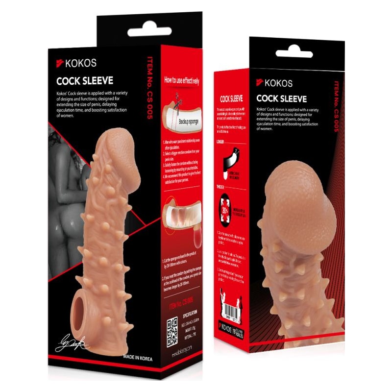 Rubber Cock Sleeve Model 5 Medium Size - By Kokos