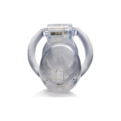 Male Cock Cage Clear Chastity Medium Size - By Master Series