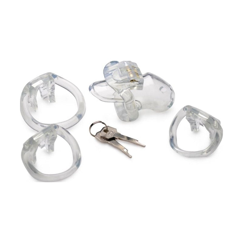 Clear Captor Chastity Cage Small