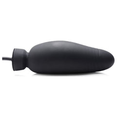 Inflatable Pump-up Silicone Dildo Black - By Master Series