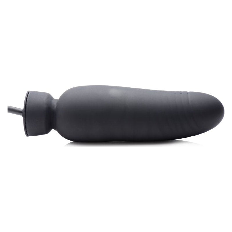 Inflatable Pump-up Silicone Dildo Black - By Master Series