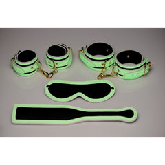 Glow In the Dark Glowing Bondage Set Fluro Green