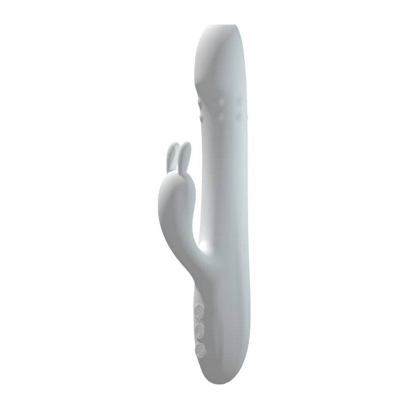 Rabbit Thrusting Vibrator White