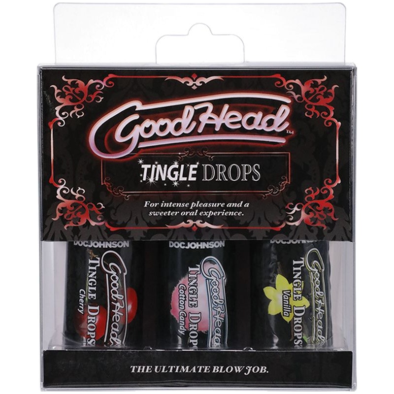 Tingle Oral Sex Drops Cherry, Candy and Vanilla 3 Piece